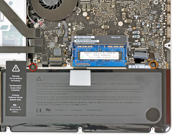 Macbook Pro Mid 2012 Battery (iFixit)